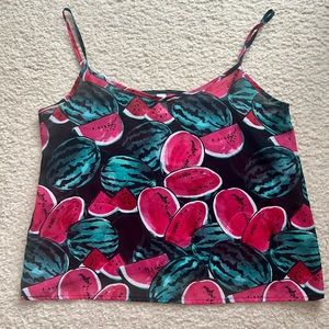 American Apparel Sheer Watermelon Cami